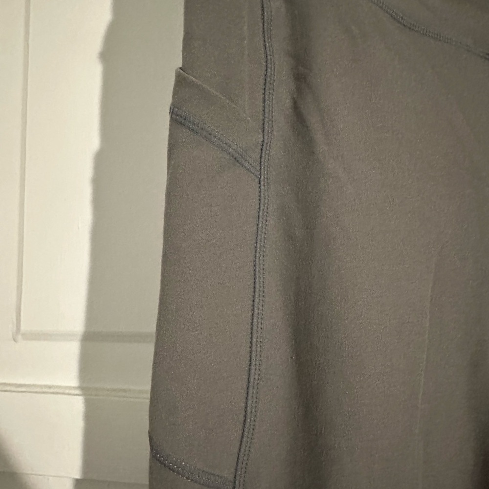 Wolven Taupe High-Waisted Leggings - Picture 7 of 8